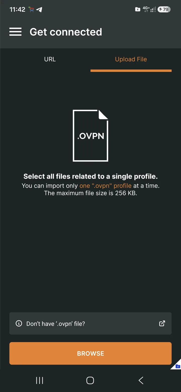 OpenVPN Connect для Android — Зайдем в приложение после установки, ознакомимся с интерфейсом. Версия программы на момент написания…