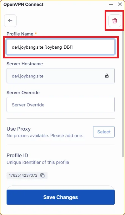 OpenVPN Connect для ПК — 9. Также можно редактировать профайлы, изменять имена конфигураций и удалять конфигурации с истекшим сроком…