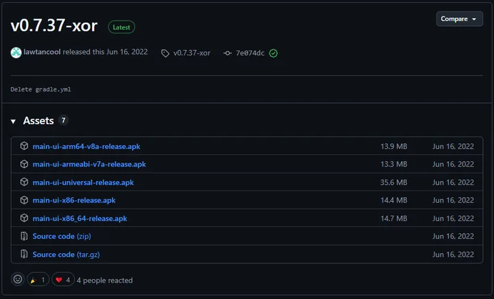 OpenVPN Scramble (XOR) для Android — Скачать приложение OpenVPN Connect можно по ссылке: https://github.com/lawtancool/ics-openvpn-xor/releases