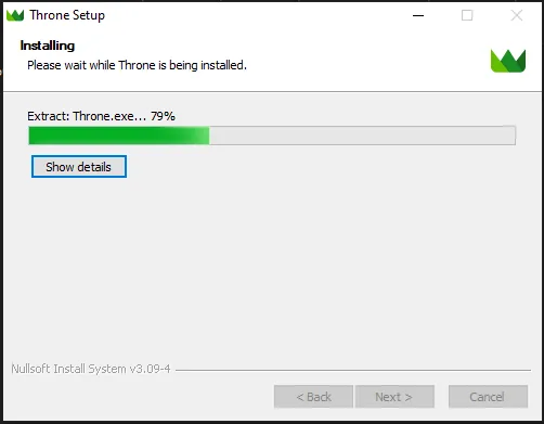Throne для Windows — Покажу на примере архива Throne-1.2.1-windows-universal-installer.exe. Скачиваем и устанавливаем клиент.